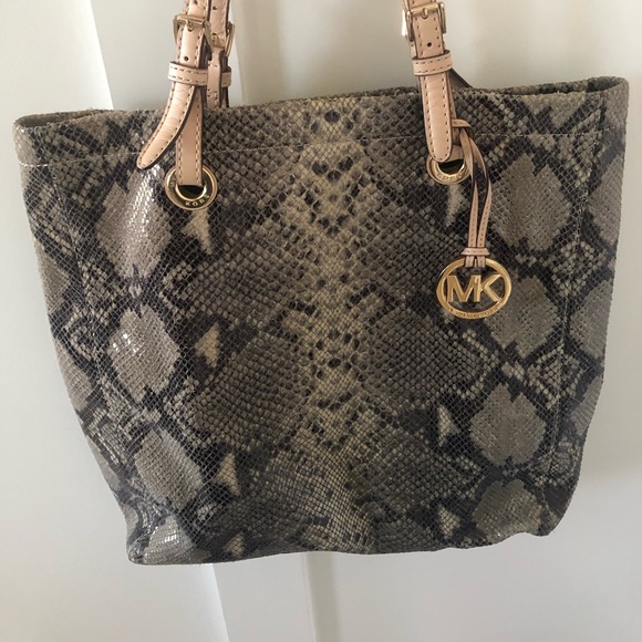 Michael Kors Snake Skin Leather Purse - Picture 2 of 3